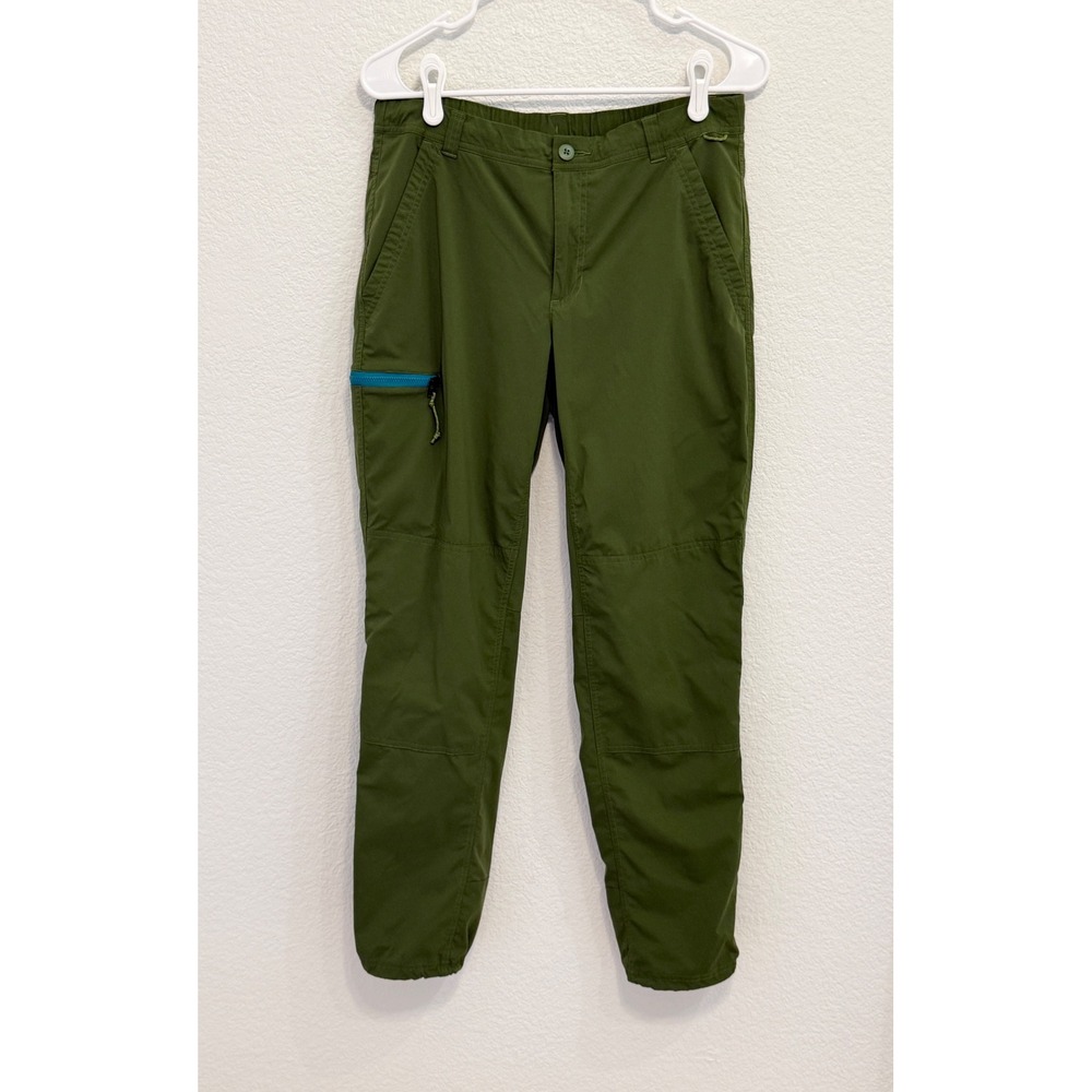 REI Co-op Savanna Trails Hiking Pants Womens 10 Green Stretch Cargo Cinch Hem